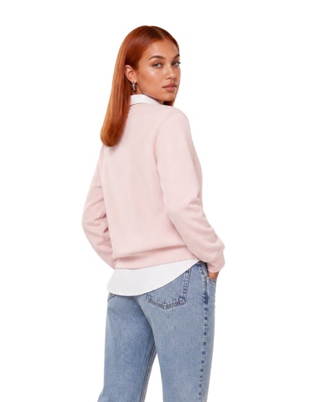 Sweat rose coton Calvin Klein Jeans femme