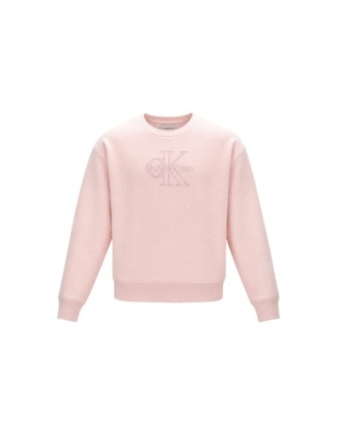Sweat rose coton Calvin Klein Jeans femme