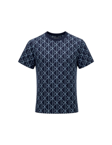 T-shirt bleu géométrique Calvin Klein Jeans femme