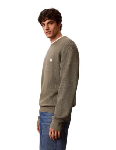 Pull vert coton Calvin Klein Jeans homme