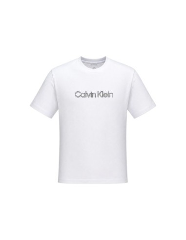 T-shirt blanc imprimé Calvin Klein Jeans homme