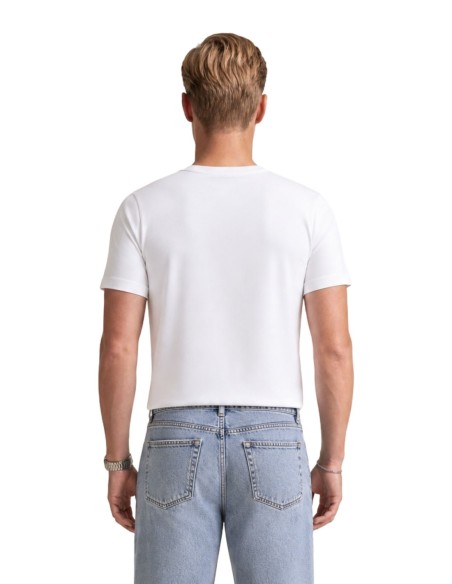 T-shirt blanc imprimé Calvin Klein Jeans homme