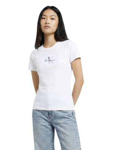 T-shirt blanc Calvin Klein Jeans femme