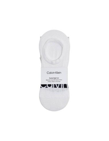 Chaussettes footie blanches CKJ – lot de 2 confort