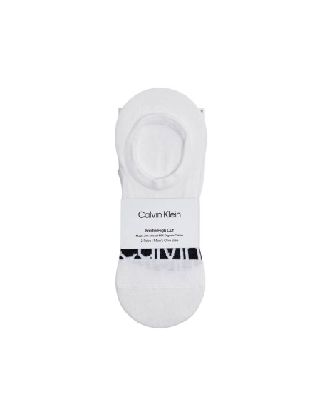 Chaussettes footie blanches CKJ – lot de 2 confort