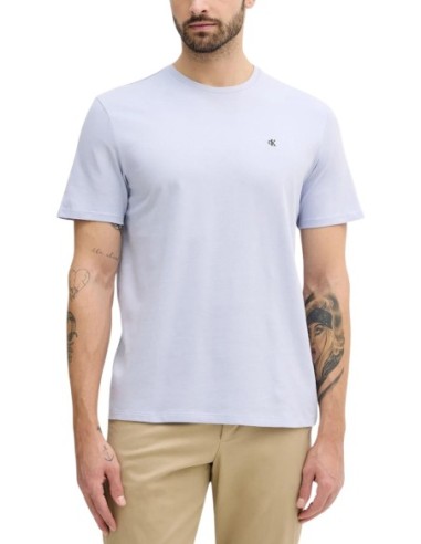 T-shirt bleu azur Calvin Klein Jeans homme