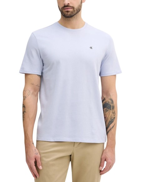 T-shirt bleu azur Calvin Klein Jeans homme