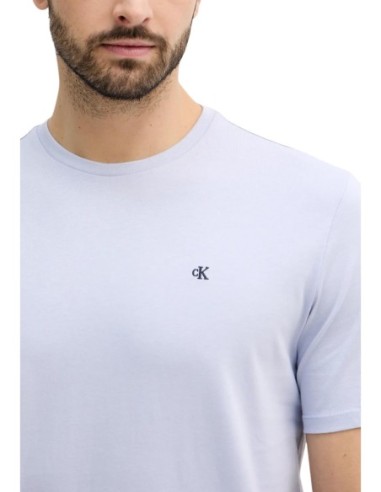 T-shirt bleu azur Calvin Klein Jeans homme