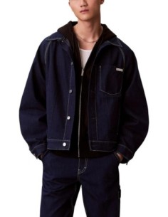 Veste bleue coton-mix Calvin Klein Jeans homme