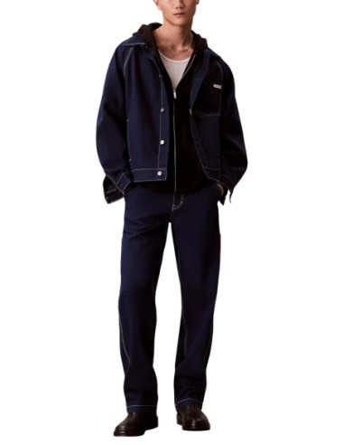 Veste bleue coton-mix Calvin Klein Jeans homme