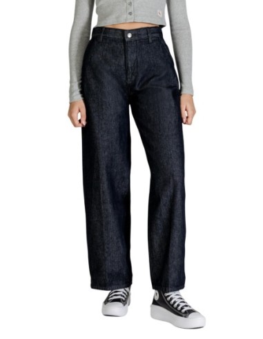 Jeans bleu coton bio Calvin Klein Jeans femme