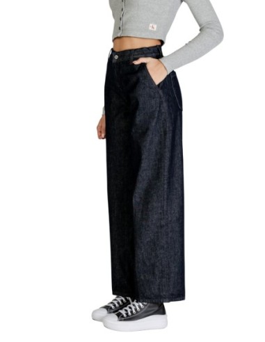 Jeans bleu coton bio Calvin Klein Jeans femme