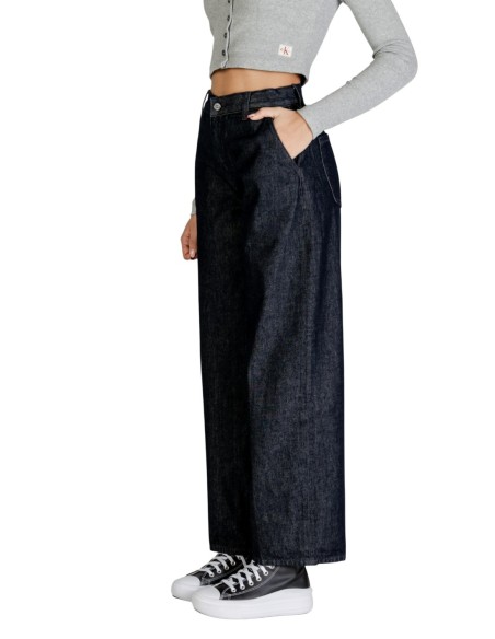 Jeans bleu coton bio Calvin Klein Jeans femme