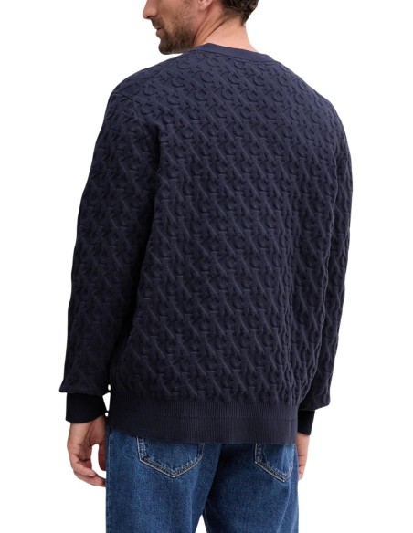 Pull bleu Calvin Klein Jeans homme
