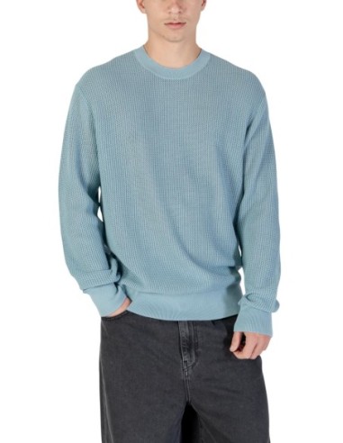 Pull bleu azur Calvin Klein Jeans homme