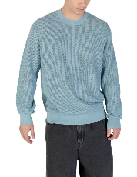 Pull bleu azur Calvin Klein Jeans homme