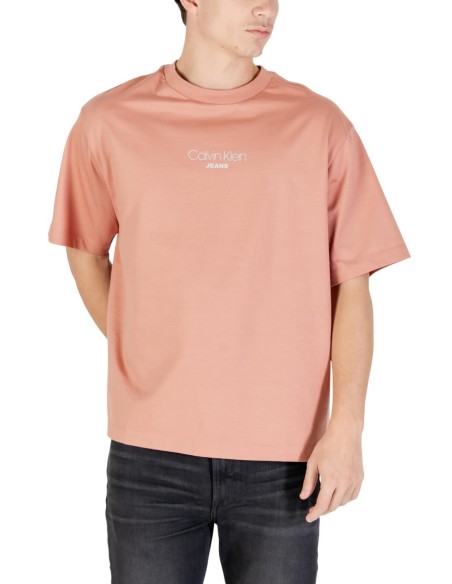 T-shirt rose Calvin Klein Jeans homme