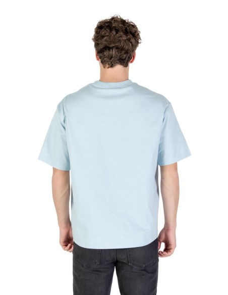 T-shirt bleu azur Calvin Klein Jeans homme