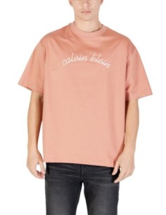 T-shirt rose Calvin Klein Jeans homme