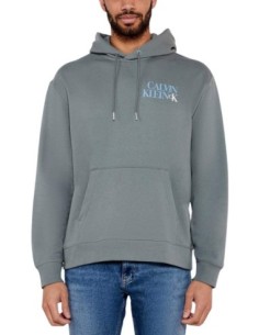 Sweat gris à capuche Calvin Klein Jeans homme
