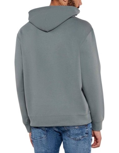 Sweat gris à capuche Calvin Klein Jeans homme