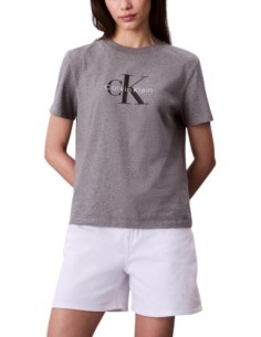 T-shirt gris Calvin Klein Jeans femme