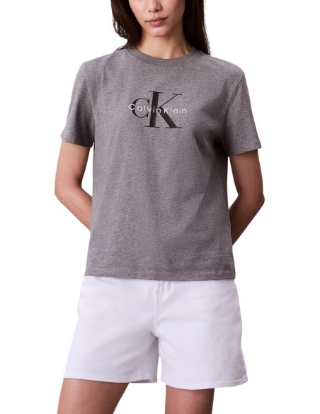 T-shirt gris Calvin Klein Jeans femme