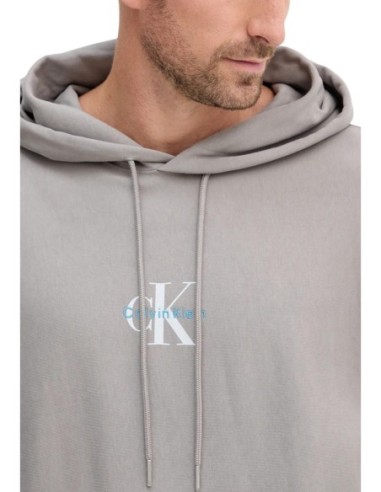 Sweat gris à capuche Calvin Klein Jeans homme