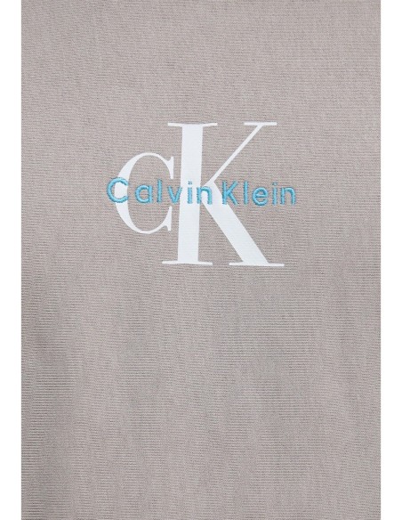 Sweat gris à capuche Calvin Klein Jeans homme