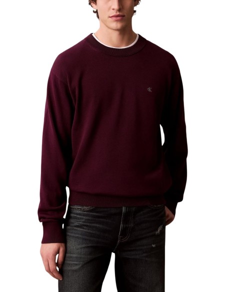 Pull violet Calvin Klein Jeans homme