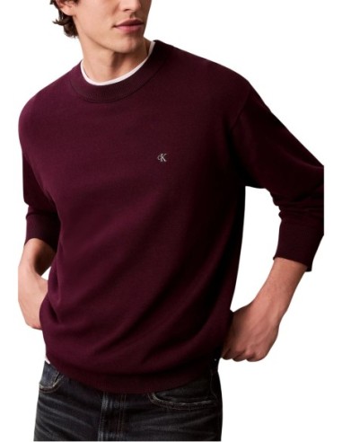 Pull violet Calvin Klein Jeans homme
