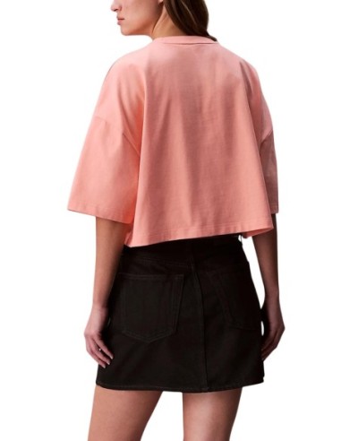 T-shirt orange Calvin Klein Jeans femme