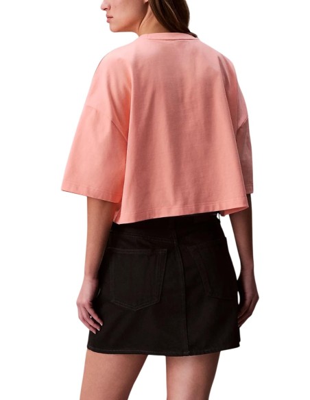 T-shirt orange Calvin Klein Jeans femme