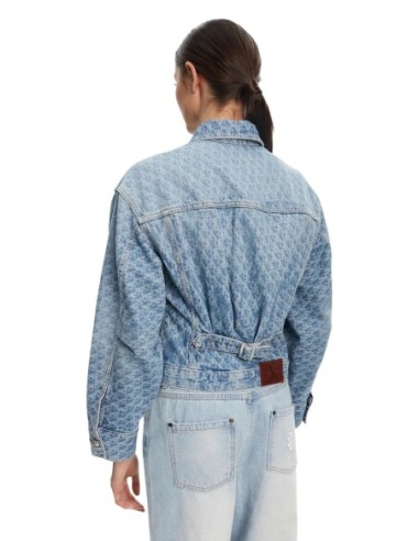 Veste bleue coton bio Calvin Klein Jeans femme