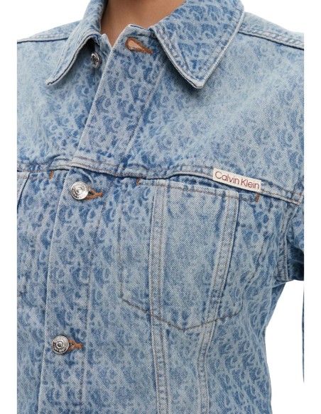 Veste bleue coton bio Calvin Klein Jeans femme