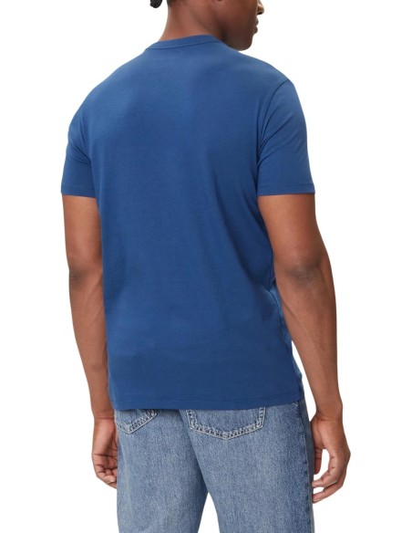 T-shirt bleu imprimé Calvin Klein Jeans homme