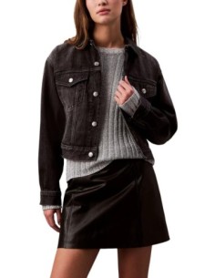 Veste noire coton bio Calvin Klein Jeans femme