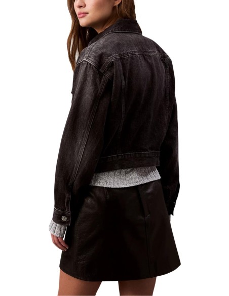 Veste noire coton bio Calvin Klein Jeans femme