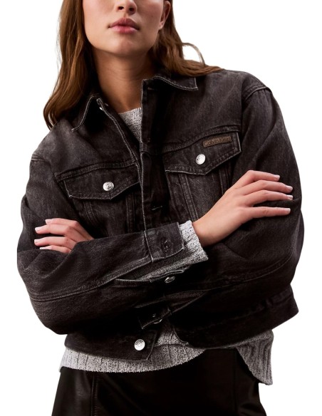 Veste noire coton bio Calvin Klein Jeans femme