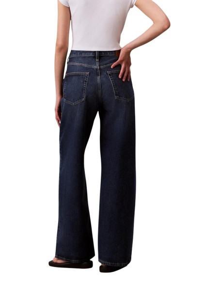 Jeans bordeaux coton bio Calvin Klein Jeans femme