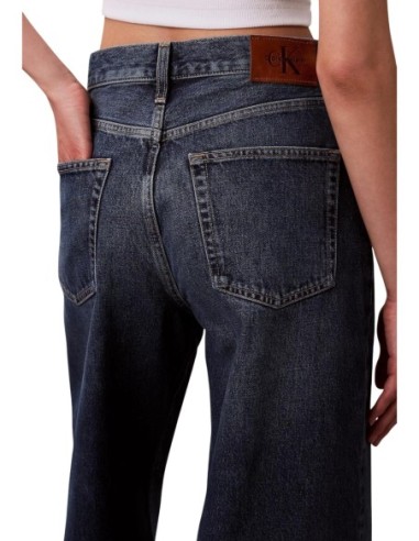 Jeans bordeaux coton bio Calvin Klein Jeans femme