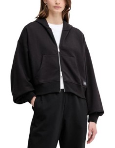 Sweat noir à capuche Calvin Klein Jeans femme