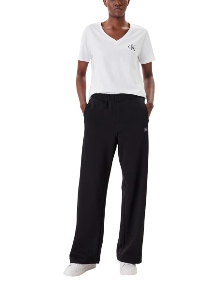 Pantalon noir coton Calvin Klein Jeans femme