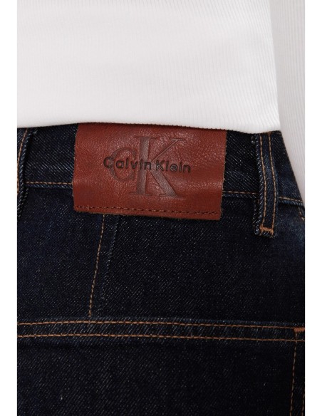 Jeans bleu coton bio Calvin Klein Jeans femme