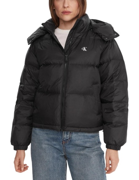 Veste noire à capuche Calvin Klein Jeans femme
