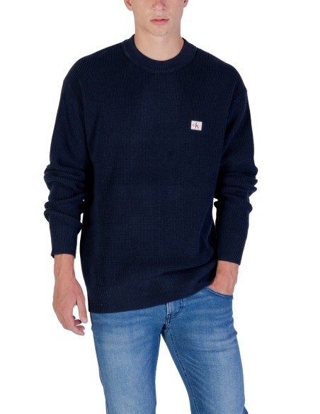 Pull bleu Calvin Klein Jeans homme