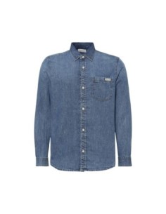Chemise bleue coton Calvin Klein Jeans homme