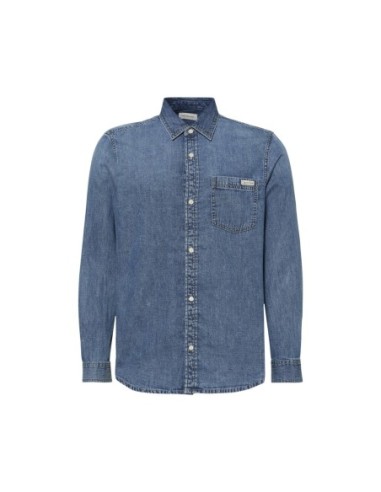 Chemise bleue coton Calvin Klein Jeans homme