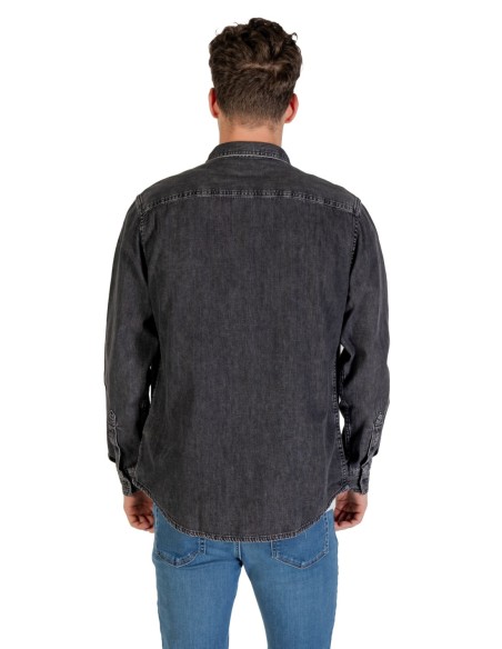 Chemise noire coton Calvin Klein Jeans homme