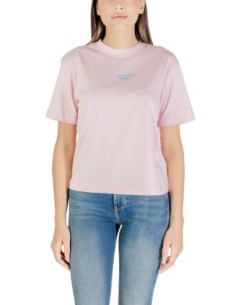 T-shirt rose imprimé Calvin Klein Jeans femme